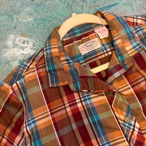 Mid Century Fall Plaid Shirt